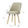 SoBuy FST84-MI x2 Lot de 2 Chaises de Salle à Manger Chaise de Cuisine Chaise de Visiteur avec Dossier et Assise Rembourée
