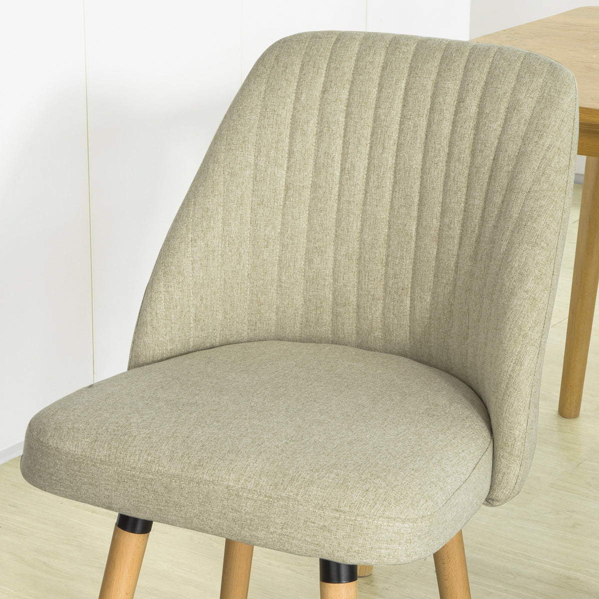 SoBuy FST84-MI x2 Set de 2 Scaune de Dining Scaune de Bucătărie Scaune pentru Vizitatori cu Spătar și Șezut Tapițat