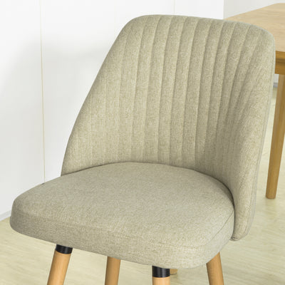 SoBuy FST84-MI x2 Set de 2 Scaune de Dining Scaune de Bucătărie Scaune pentru Vizitatori cu Spătar și Șezut Tapițat