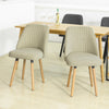 SoBuy FST84-MI x2 Lot de 2 Chaises de Salle à Manger Chaise de Cuisine Chaise de Visiteur avec Dossier et Assise Rembourée