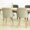 SoBuy FST84-MI x2 Lot de 2 Chaises de Salle à Manger Chaise de Cuisine Chaise de Visiteur avec Dossier et Assise Rembourée