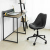 SoBuy FST85-SCH Chaise de Bureau Ergonomique Chaise Pivotante Chaise pour Ordinateur, Assise en Cuir PU, Hauteur Réglable 43-53cm