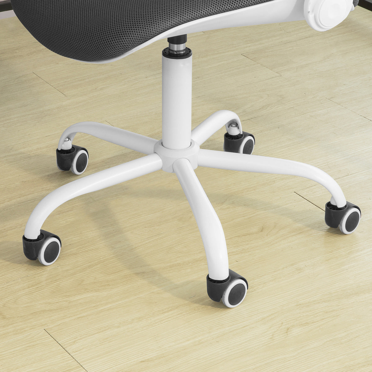 SoBuy FST87-W Scaun de Birou Ergonomic Spătar Pliabil Scaun Rotativ Scaun pentru Calculator