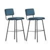 SoBuy FST90-Bx2 Set de 2 Scaune de Bar Design Scaune Înalte de Bistrou cu Spătar și Suport pentru Picioare, Scaune de Blat, Scaune de Bar