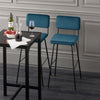 SoBuy FST90-Bx2 Set de 2 Scaune de Bar Design Scaune Înalte de Bistrou cu Spătar și Suport pentru Picioare, Scaune de Blat, Scaune de Bar