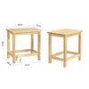 SoBuy FST91-Nx2 Lot de 2 chaises de Salle à Manger, Cuisine en Bois d'hévéa