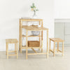 SoBuy FST91-Nx2 Lot de 2 chaises de Salle à Manger, Cuisine en Bois d'hévéa