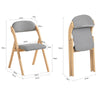 SoBuy Scaun pliabil, scaun de bucătărie cu scaun captusit și spate, scaun pentru birou, FST92-N