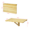 SoBuy FWT03-N Bureau enfant, Table murale rabattables, Table de cuisine pliante, Table à rabat pour enfant pliable L60cmxP40cm