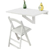 SoBuy FST06-W Chaise pliante en bois avec assise rembourrée, Chaise pliable pour Cuisine