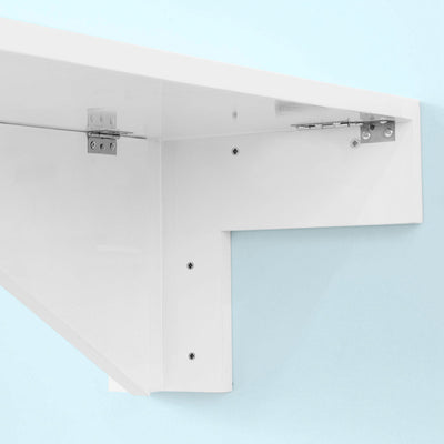 SoBuy FWT04-W Table murale rabattables, Table de cuisine pliante, Table à rabat pour enfant pliable