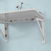 SoBuy FWT05-W Bureau Table de Cuisine Table Murale Rabattable en Bois 75×60cm, Blanc