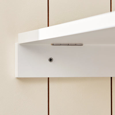 SoBuy FWT20-W Masă de perete rabatabilă, pliabilă cu tablă memo extensibilă, care economisește spațiu, pentru bucătărie, birou și spații mici, Alb 50cm x 75cm x 76cm