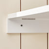 SoBuy FWT20-W Masă de perete rabatabilă, pliabilă cu tablă memo extensibilă, care economisește spațiu, pentru bucătărie, birou și spații mici, Alb 50cm x 75cm x 76cm