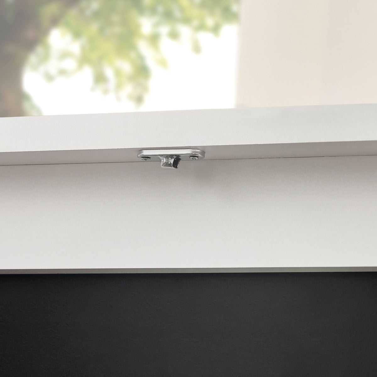 SoBuy FWT20-W Masă de perete rabatabilă, pliabilă cu tablă memo extensibilă, care economisește spațiu, pentru bucătărie, birou și spații mici, Alb 50cm x 75cm x 76cm