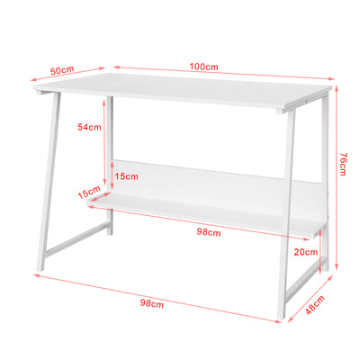 SoBuy FWT34-W Bureau Informatique Plan de Travail Table pour Ordinateur