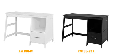 SoBuy FWT38-Sch Table de Bureau Informatique Poste de Travail Bureau d'Ordinateur