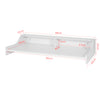 SoBuy FWT47-W Table de cuisine muraleBureau informatique avec 2 niches de rangement