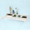 SoBuy FWT47-W Table de cuisine muraleBureau informatique avec 2 niches de rangement