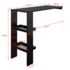 SoBuy FWT55-SCH Table de Bar Murale Table Haute de Bar Mange-Debout Cuisine