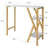SoBuy FWT56-W Masă de Bar Masă Înaltă de Bar Masă Bucătărie