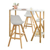 SoBuy FWT56-W Masă de Bar Masă Înaltă de Bar Masă Bucătărie
