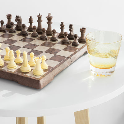 SoBuy FWT58-WN Masă de bar Masă înaltă de bar Masă de bucătărie rotă scandinavă pentru cafea