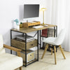 SoBuy FWT61-N Birou calculator Masă de studiu Blat de lucru cu sertar și 4 rafturi