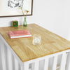 SoBuy FWT65-WN Set de Table + 2 Chaises Style de Bar Ensemble Table de Bar + 2 Tabourets de Bar