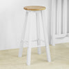 SoBuy FWT65-WN Set de Table + 2 Chaises Style de Bar Ensemble Table de Bar + 2 Tabourets de Bar