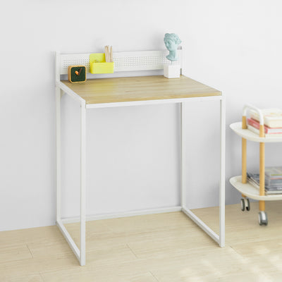 SoBuy FWT66-WN Table Bureau Informatique Table d’étude Poste de Travail, Petite Taille Gain d’Espace