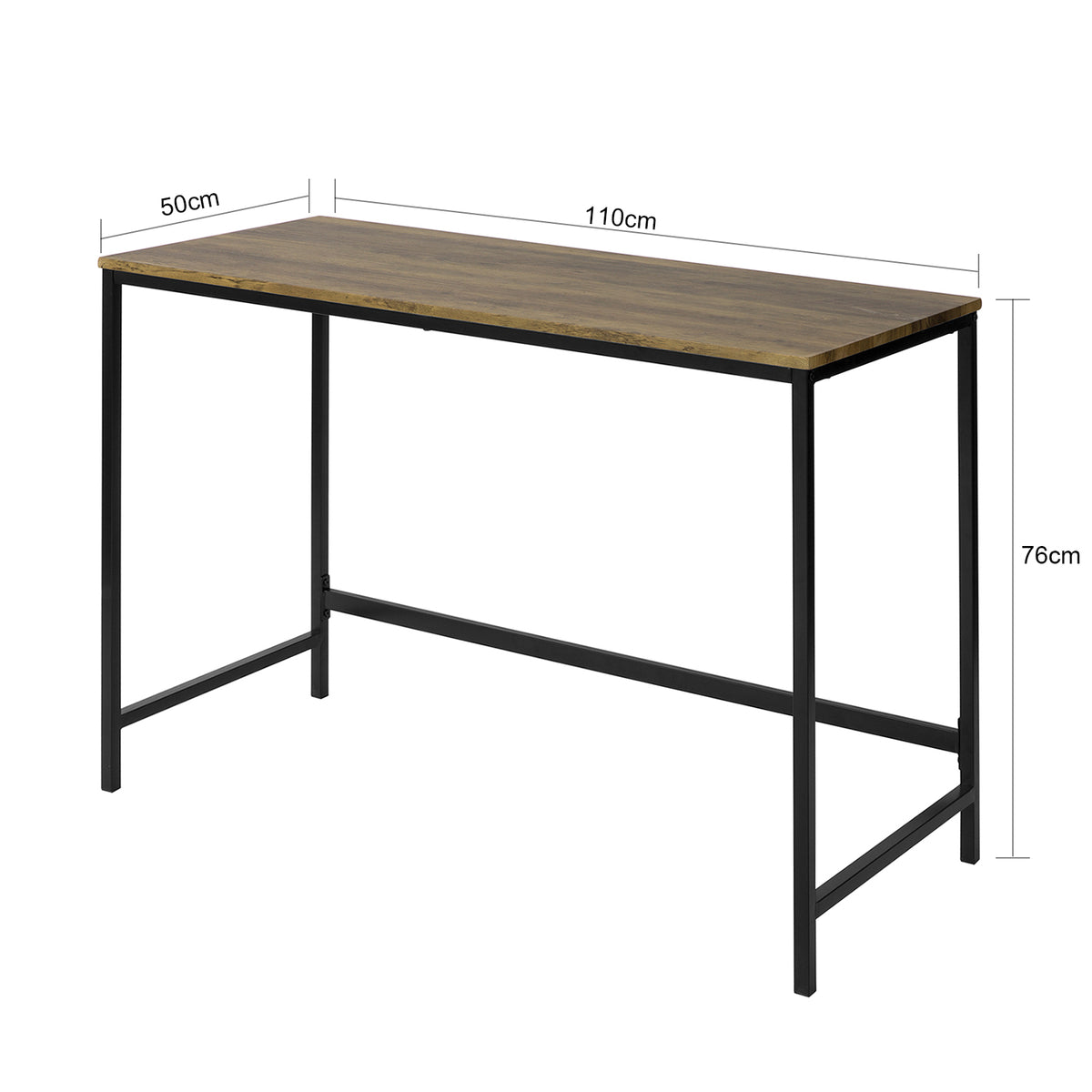 SoBuy FWT68-F Bureau Informatique Table de Travail Bureau d'Ordinateur Table de Bureau avec Grand Plan de Travail