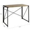 SoBuy FWT78-F Bureau d'Ordinateur Table informatique,Pliable sans Assemblage Design Industriel