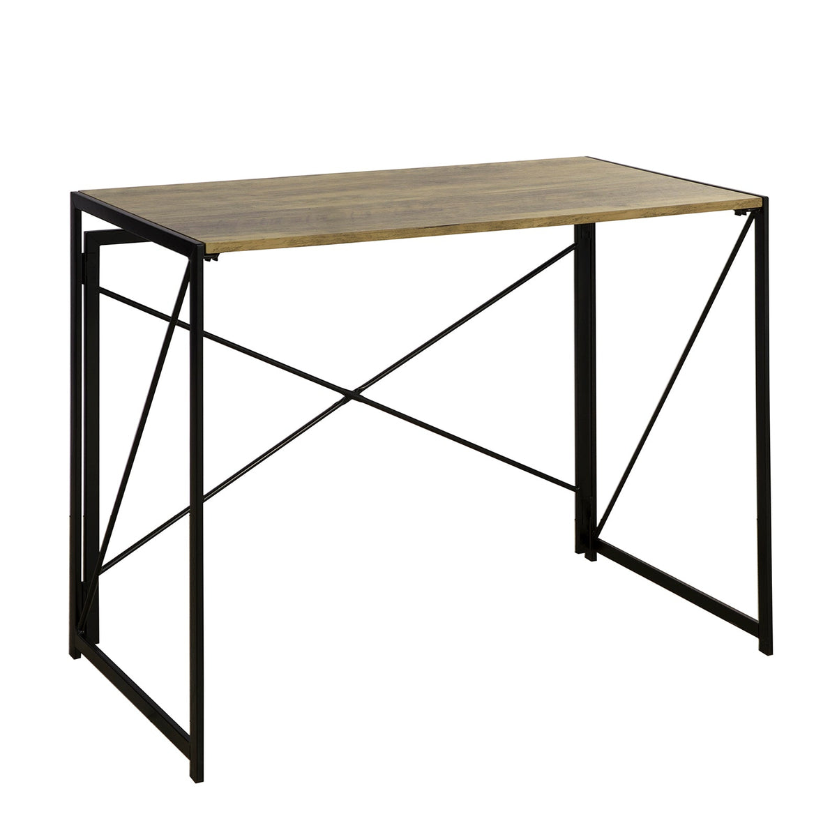 SoBuy FWT78-F Bureau d'Ordinateur Table informatique,Pliable sans Assemblage Design Industriel