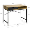SoBuy FWT81-N Bureau d'Ordinateur Table informatique Bureau Console avec Tiroir à gauche ou à droit