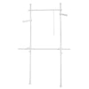 SoBuy KLS02-W Dulap telescopic cu 2 bare pentru haine