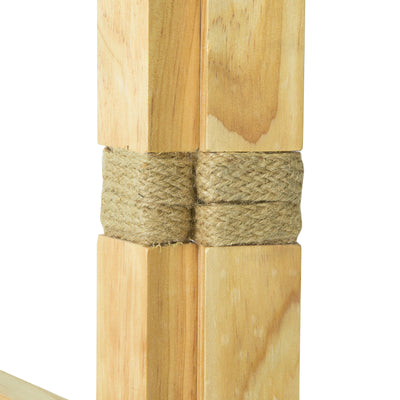 SoBuy KLS06-N Porte-serviettes sur Pied Portemanteau Pliant Paravent Séparateur Pièce Cloison 3 panneaux en pin massif