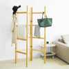 SoBuy KLS06-N Porte-serviettes sur Pied Portemanteau Pliant Paravent Séparateur Pièce Cloison 3 panneaux en pin massif