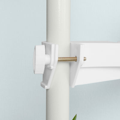 SoBuy KLS09-W Suport Telescopic Ghivece de Flori din Metal, Etajeră Suport Plante