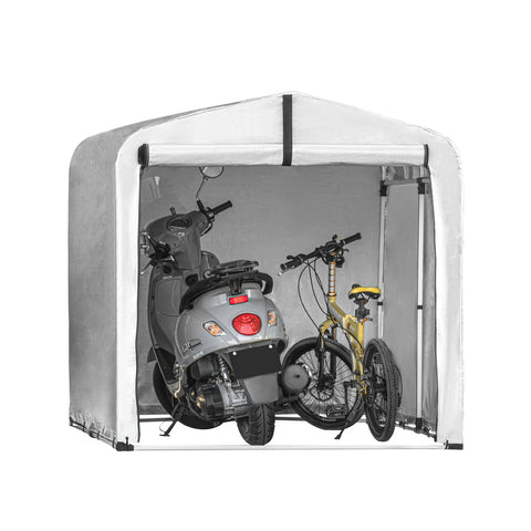 SoBuy Cortina pentru biciclete impermeabile protecție UV UV Cortina de garaj pentru biciclete perdele polivalente de grădină în culoare argintiu, 159x219x165 cm, kls11-l