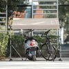 SoBuy KLS13 Adăpost pentru biciclete, Garaj pentru biciclete, Corturi pentru biciclete în aer liber, Adăpost pentru unelte, Garaj pliabil pentru biciclete, Adăpost de grădină, Acoperiș multifuncțional