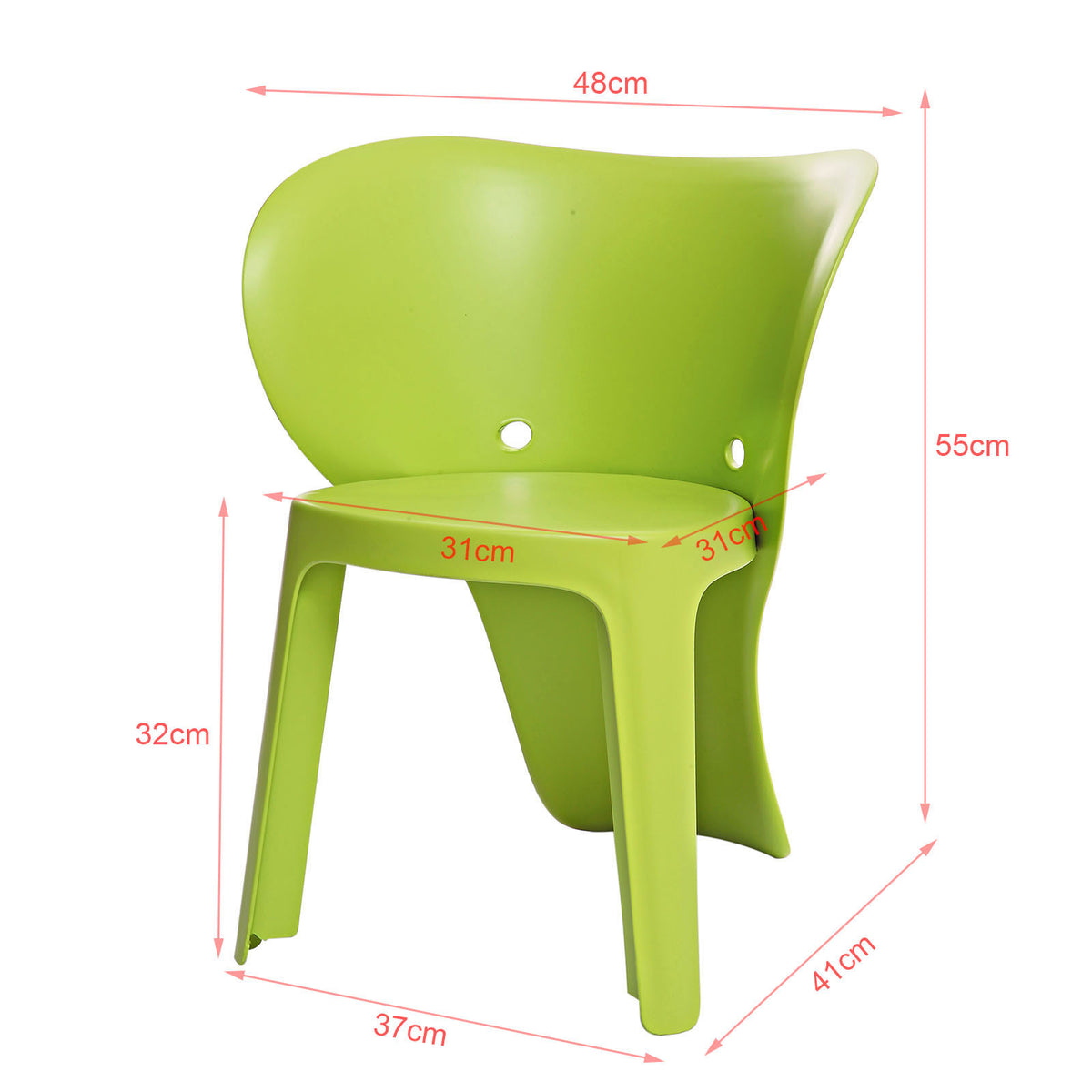 SoBuy KMB12-GRx2 Set de 2 Scaune pentru Copii, Design Scaun pentru Copii