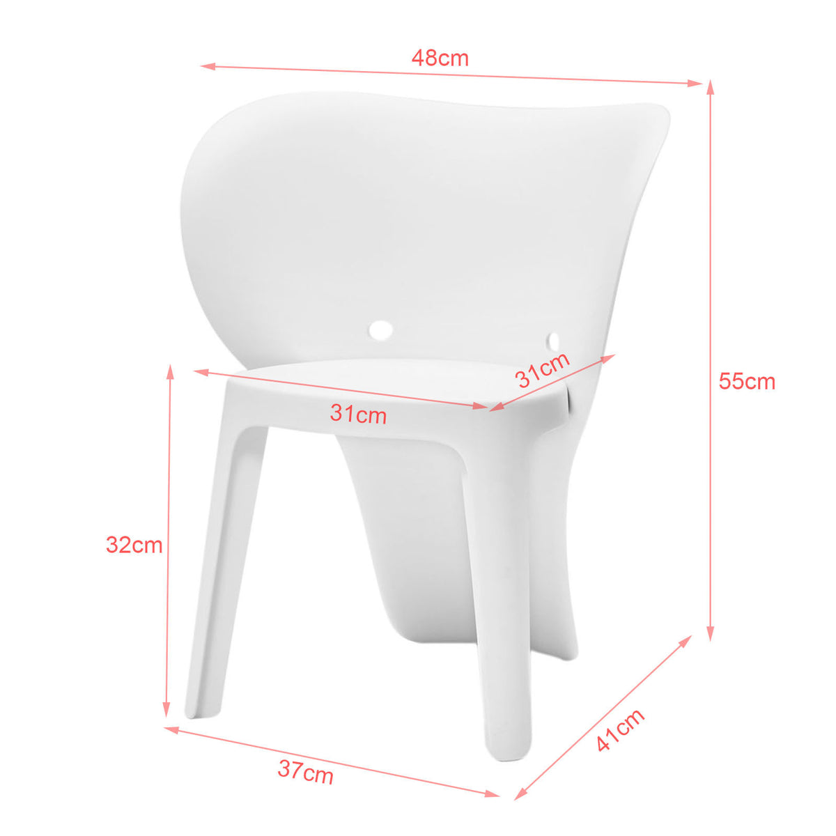 SoBuy KMB12-Wx2 Set de 2 Scaune pentru Copii Design Scaun pentru Copii
