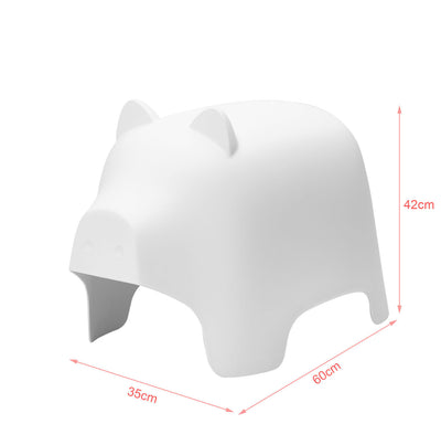 SoBuy KMB14-W Scaun Taburet pentru Copii Design Pouf pentru Copii Scaun șezlong pentru Copii