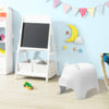 SoBuy Scaun pentru copii pentru copii scaun colorat pentru copii pentru copii de porc alb KMB14-W