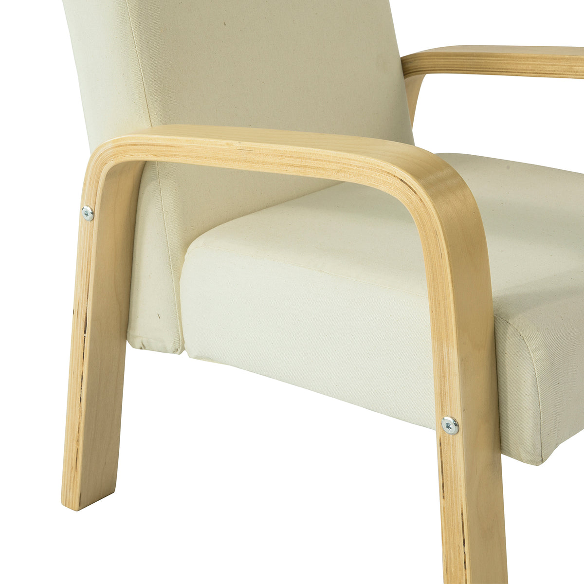 SoBuy KMB20-W Fotoliu pentru copii cu cotiere, canapea relaxantă, scaun confortabil