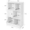SoBuy KMB25-W Bibliotecă Dulap de Depozitare Cărți și Jucării Raft de Depozitare