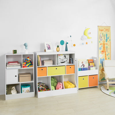 SoBuy KMB25-W Bibliotecă Dulap de Depozitare Cărți și Jucării Raft de Depozitare