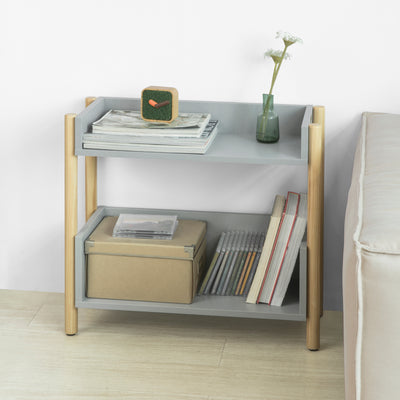 SoBuy KMB28-HG Bibliothèque pour Enfants à 2 Étages Étagère à Livres Enfants