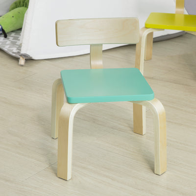 SoBuy KMB29-HB Scaun pentru copii din lemn de mesteacăn Scaun confortabil pentru copii